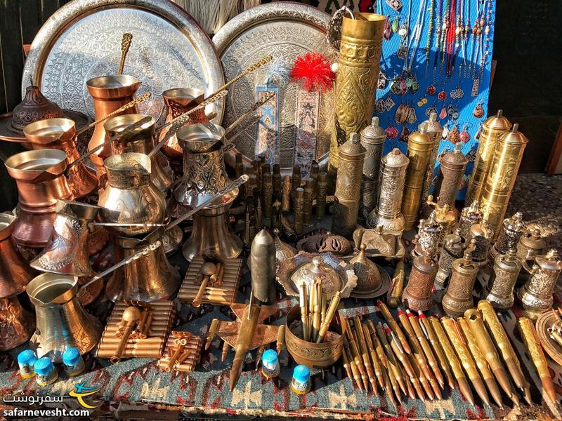 Bullet shells are also among Sarajevo and Bosnia's souvenirs