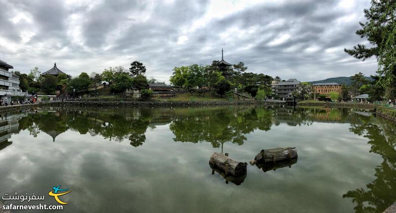 دریاچه ای در نارا پایتخت باستانی ژاپن