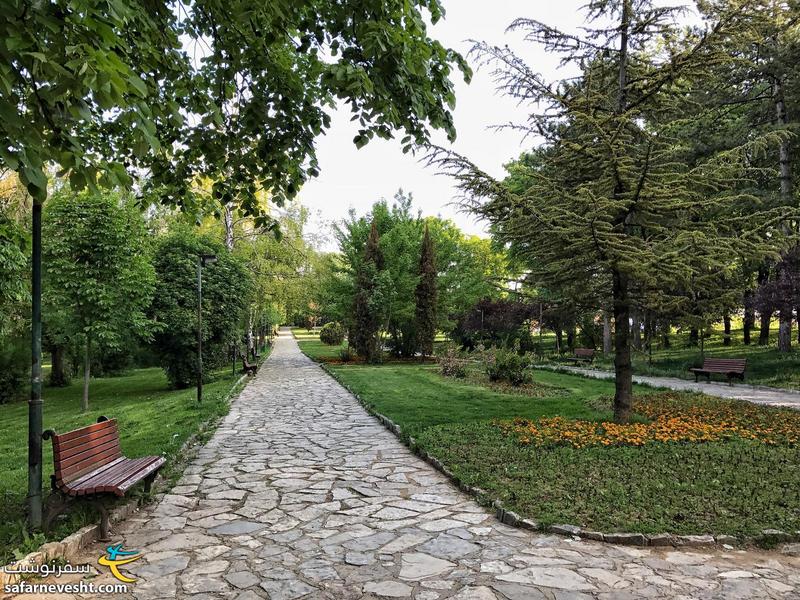 A park in Pristina capital of Kosovo