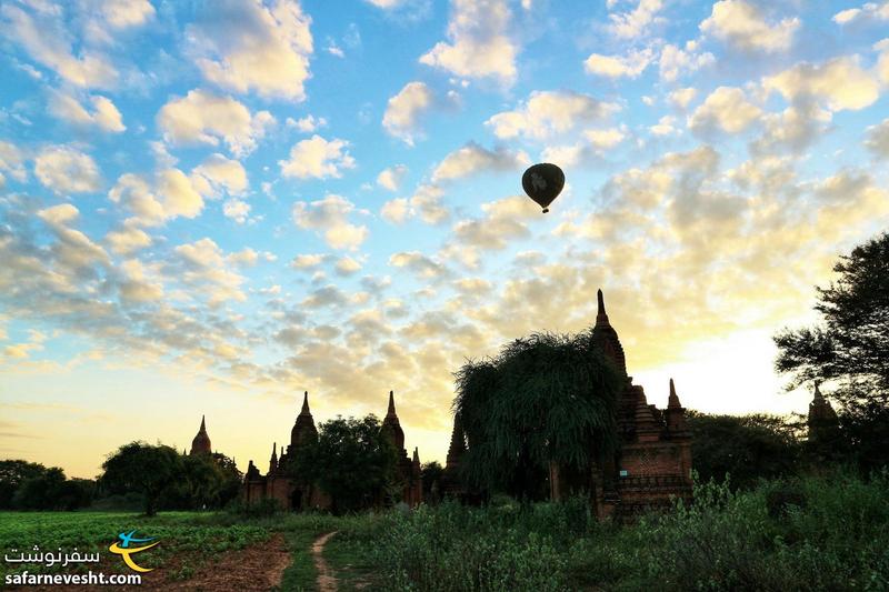 منطقه زیبای باگان در کشور میانمار
