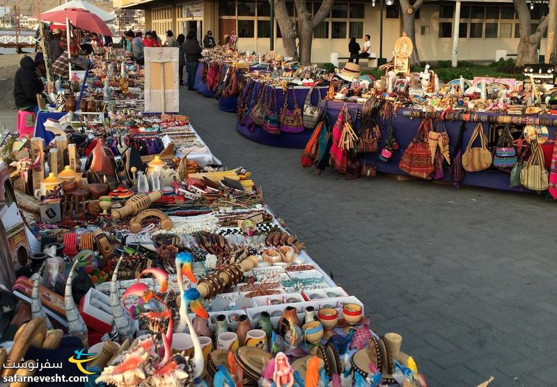  صنایع دستی محلی و کالاهای چینی در ساحل هوان چاکو